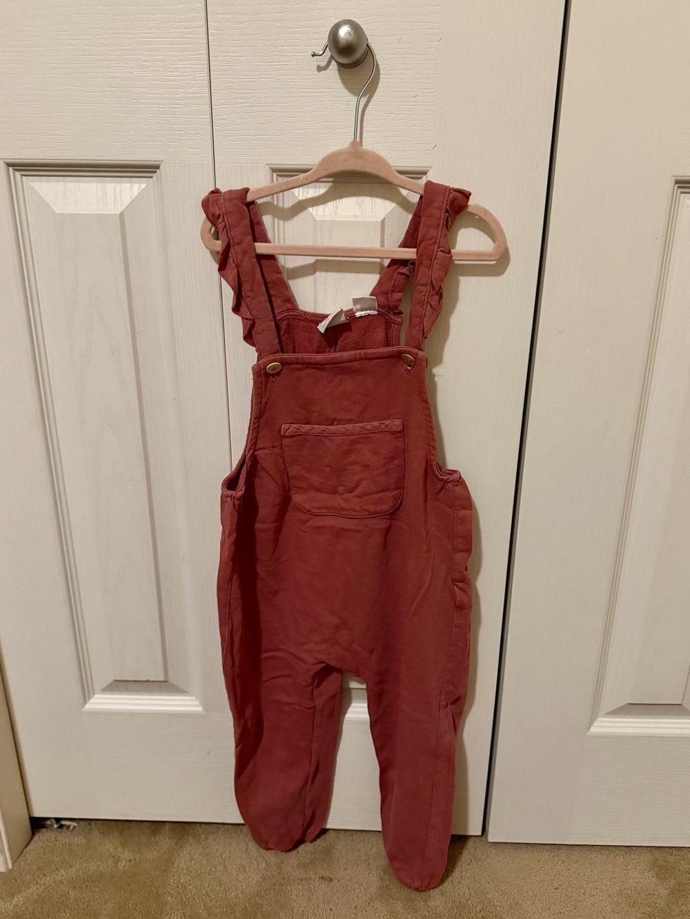 Zara Rust Ruffle-Strap One-Piece